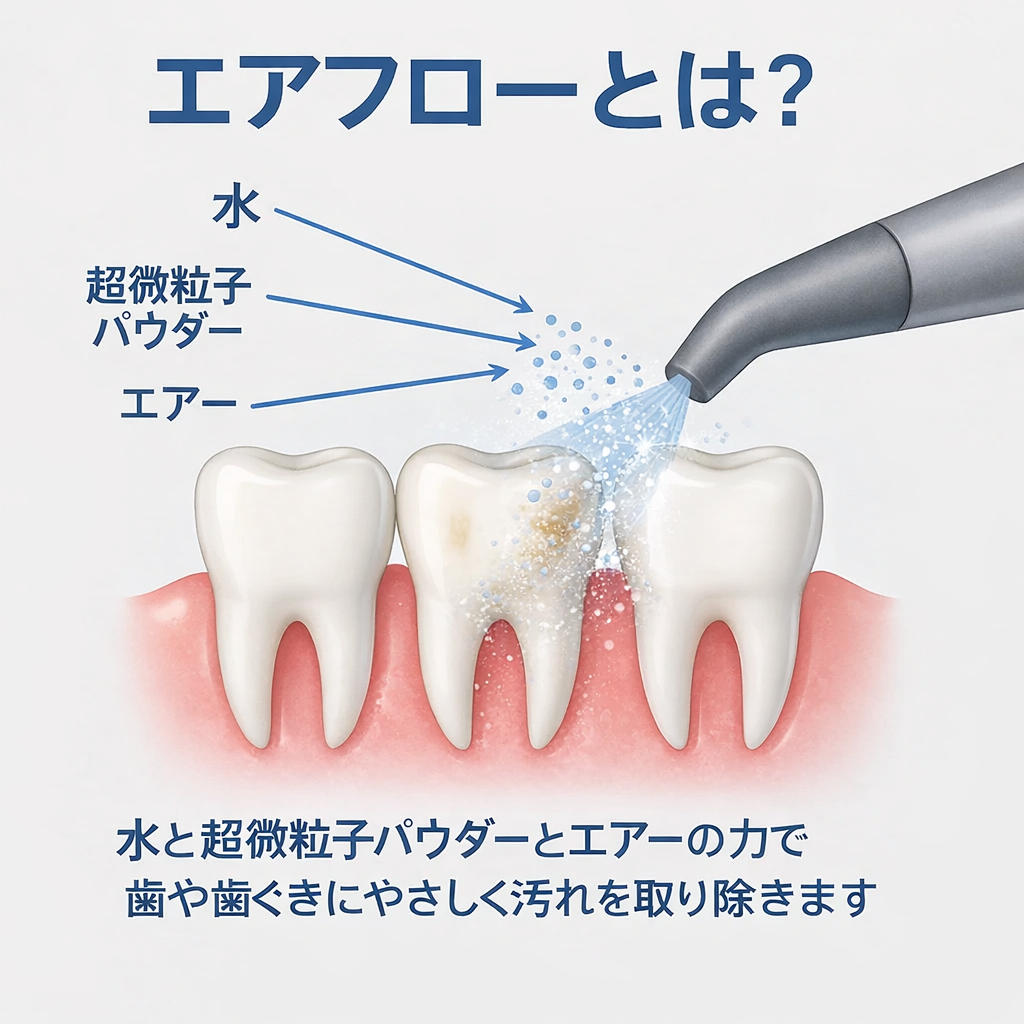 エアフローによる予防歯科クリーニング機器